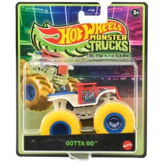 Hot Wheels Monster Trucks Gotta Go autíčko svítící ve tmě 1/64 - Mattel