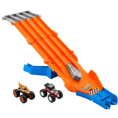 Hot Wheels Monster Trucks: Honba dráha se 2 malými autíčky - Mattel obrázek 2