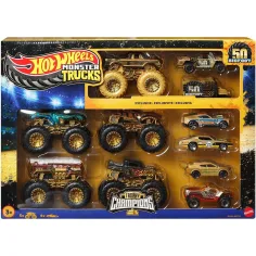 Hot Wheels Monster Trucks: Mistr světa malých autíček multipack 11ks - Mattel