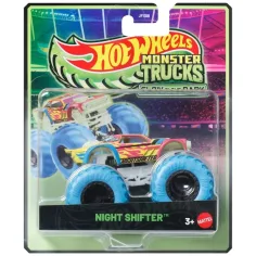 Hot Wheels Monster Trucks: Night Shifter autíčko svítící ve tmě 1/64 – Mattel