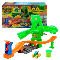 Hot Wheels Monster Trucks Slizký monster Chaos dráha - Mattel