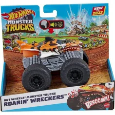 Hot Wheels Monster Trucks Tiger Shark vozidlo se světly a zvuky 1/43 - Mattel