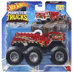 Hot Wheels Monster Trucks: Velké náklaďáky HW 5 Alarm terénní vozidlo 1:64 - Mattel