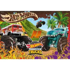 Hot Wheels Monster trucky 60ks puzzle 50x35cm - Lisciani obrázek 2