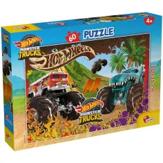 Hot Wheels Monster trucky 60ks puzzle 50x35cm - Lisciani