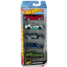 Hot Wheels: Nightburnerz sada 5 stylových autíček 1/64 - Mattel
