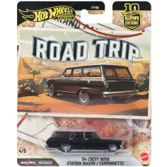 Hot Wheels: Premium Road Trip 1964 Chevy Nova Station Wagon autíčko 1/64 – Mattel