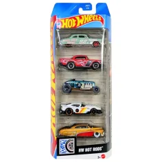 Hot Wheels: Sada malých autíček Hot Rods 5 ks 1/64 - Mattel