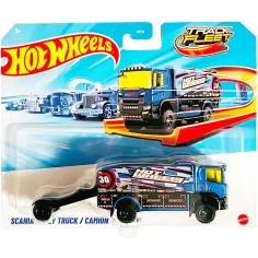 Hot Wheels: Scania Rally Truck přepravní auto 1/64 měřítko - Mattel