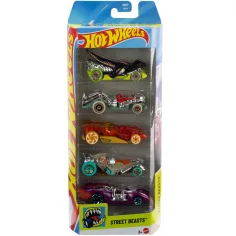 Hot Wheels: Street Beasts sada 5 stylových autíček 1/64 - Mattel