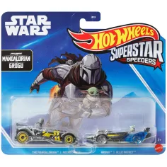 Hot Wheels: Superstar Speeders Star Wars The Mandalorian a Grogu autíčko 2-pack 1/64 - Mattel