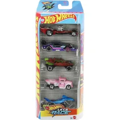 Hot Wheels: Závodíme 2 sada 5 malých aut 1/64 - Mattel