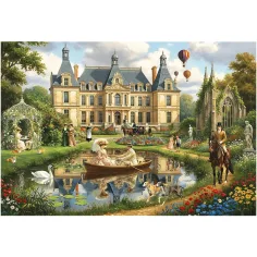 Hrad na břehu - 1500 dílků puzzle - Trefl obrázek 2
