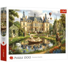 Hrad na břehu - 1500 dílků puzzle - Trefl obrázek 1
