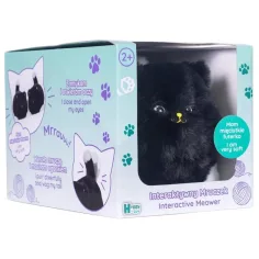 Huggy Luv: Interaktivní plyšová hračka se zvukem - černá kočka obrázek 1