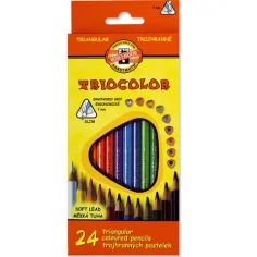 Ico: Koh-I-Noor Triocolor barevná tužka sada 24 ks
