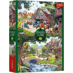 Idylický život 2x500ks puzzle - Trefl obrázek 1