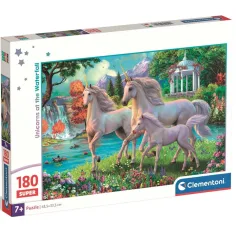 Jednorožci u vodopádu 180dílná super puzzle - Clementoni