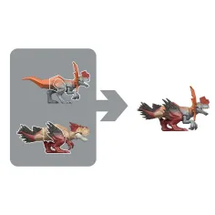 Jurassic World: Mayhem Mix-Ups DIY Mutantní dinosaurus Dilophosaurus - Mattel obrázek 2