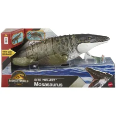Jurassic World: Znovuzrození – Bite 'N Blast figura Mosasaurus - Mattel