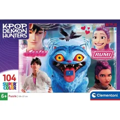 K-Pop démoni lovci Derpy a jeho přátelé 104dílné SuperColor puzzle – Clementoni