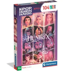 K-Pop démoni lovci Huntrix SuperColor puzzle 104 ks – Clementoni