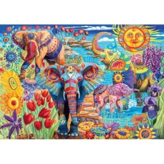 Karneval slonů 500ks HQC kompaktní puzzle - Clementoni obrázek 2