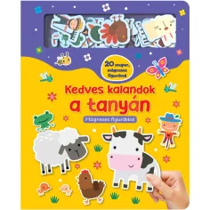 Kedves kalandok a tanyán! – magnetická kniha s figurkami