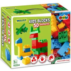 Kids Bloks stavební dílky, sada 50 ks – Wader