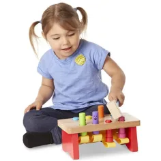 Bubnovací stůl dřevěný rozvojový - Melissa & Doug obrázek 3