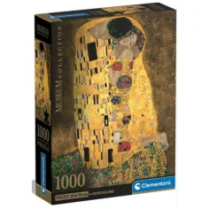 Klimt: Polibek Muzejní kolekce puzzle 1000 kusů s plakátem - Clementoni obrázek 1