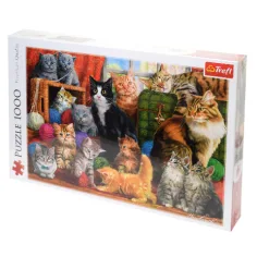 Kočičí setkání 1000ks puzzle - Trefl