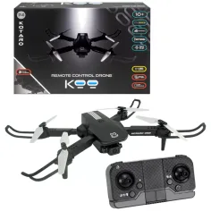 KOO: Kotaro 079 modrý skládací dálkově ovládaný dron s dvojitou kamerou a LED osvětlením