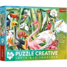 Kreativní ráj draků 500ks barevný puzzle - Trefl