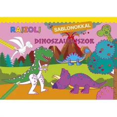 Kresli s šablonami - Dinosauři omalovánka