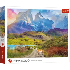 Lama v Patagonii 500dílná skládačka - Trefl