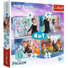 Frozen 2. 4 v 1 puzzle set - Trefl obrázek 1