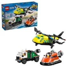 LEGO® City: Letadlo, vysokozdvižný vozík a vzduchový polštář remix (60505)