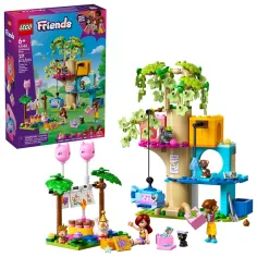 LEGO® Friends: Narozeninová kočičí párty a domek na stromě pro kočky (42666)