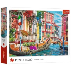 Letní odpoledne v Benátkách - 1500 dílků puzzle - Trefl