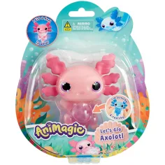 Let’s Glo Axolotl svítící vodní kamarád v růžové barvě obrázek 1
