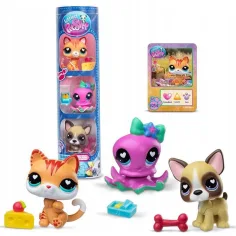 Littlest Pet Shop: Kočka, chobotnice, pejsek 3ks figurka balení 4. série