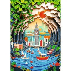 London 3D efekt 40. výroční edice 1000dílné puzzle - Trefl obrázek 2