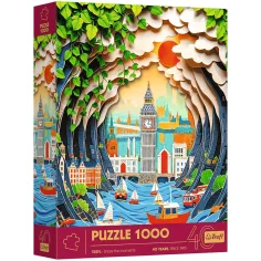 London 3D efekt 40. výroční edice 1000dílné puzzle - Trefl
