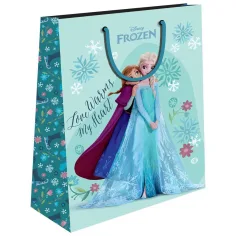 Luna: Disney Ledové království dárková taška s motivem Anny a Elzy 18x23x11cm