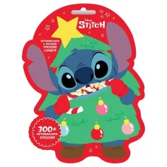 Luna: Disney Stitch vánoční samolepková sada 300 ks samolepek