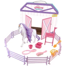 Luna: Fantasy Dream jednorožec herní set se stájí, ohradou a doplňky obrázek 2