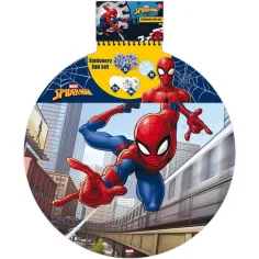 Luna: Kreativní 40listový blok s motivem Spidermana se samolepkami a šablonami