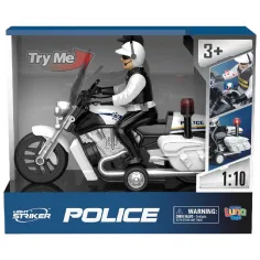 Luna: Light Striker policejní motorka s figurkou policisty, se světlem a zvukem 1/10 obrázek 1
