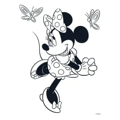 Luna: Minnie myš omalovánka, samolepkami a 6 ks fixů obrázek 4